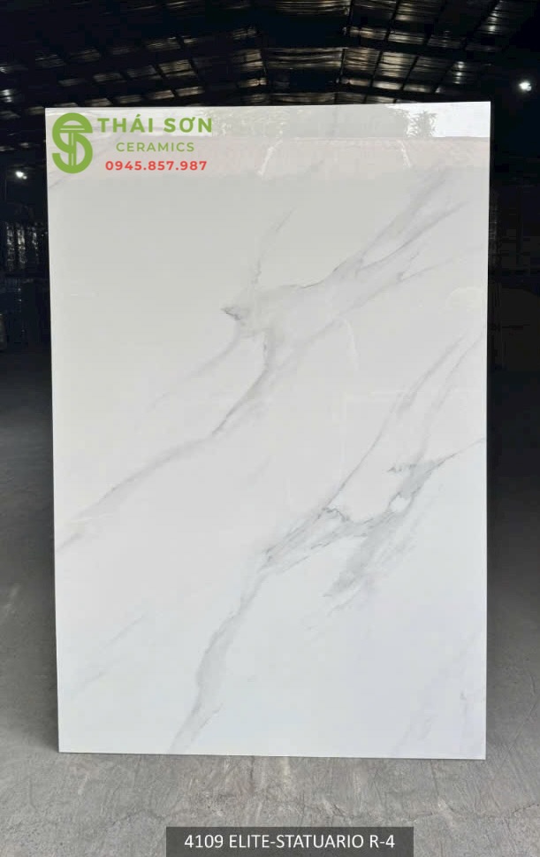 Gạch 120x180 lát nền khổ lớn ấn độ trắng vân mây