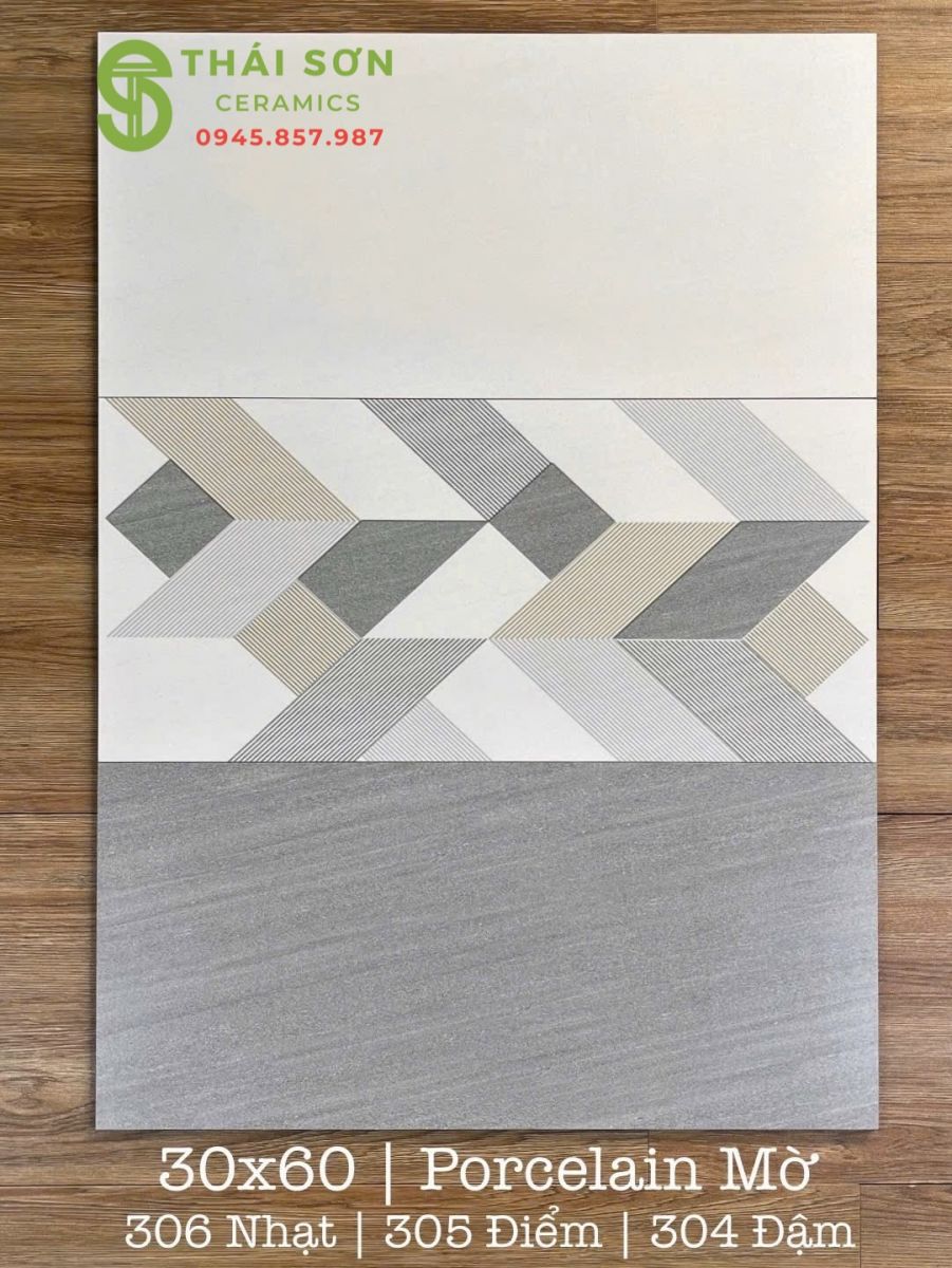 Gạch ốp phòng ngủ 30x60 cmc mờ bộ đậm nhạt