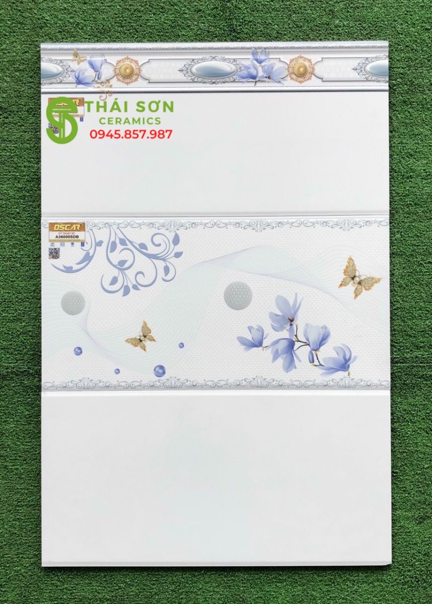 Gạch 30x60 ốp tường ý mỹ trắng trơn