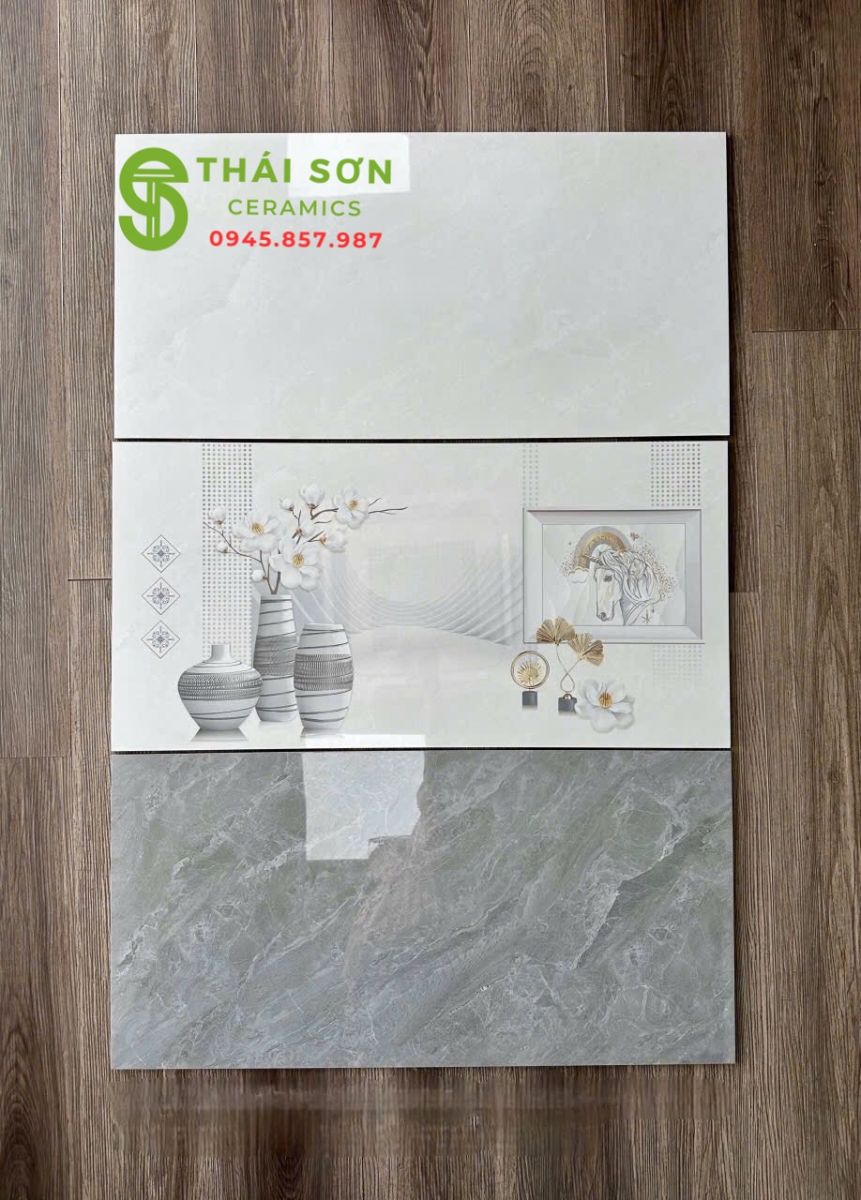 Gạch ốp cmc tông xám đậm nhạt 40x80 bóng kiếng