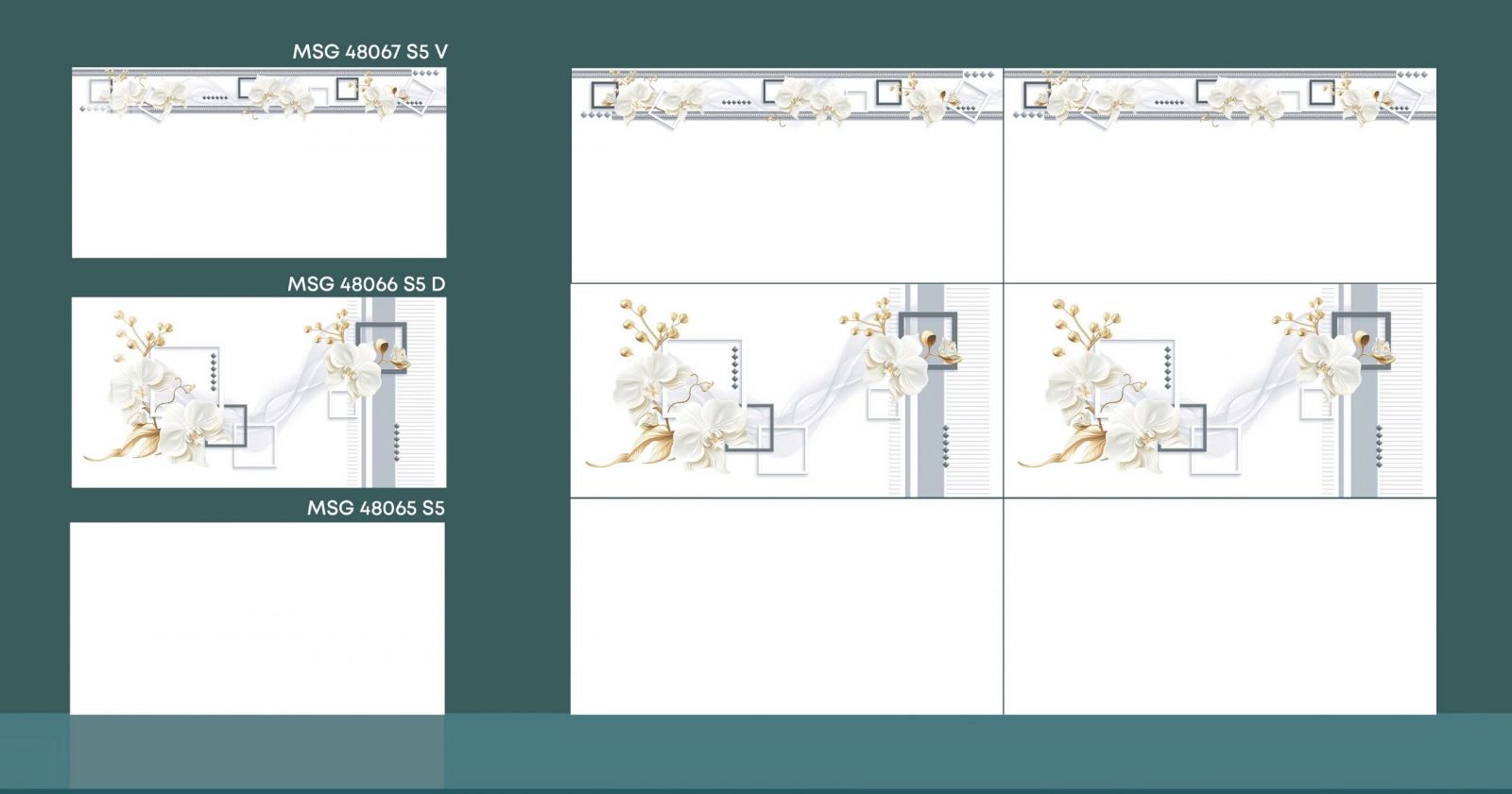 Gạch ốp tường phòng ngủ 40x80 bóng kiếng cmc tông sáng