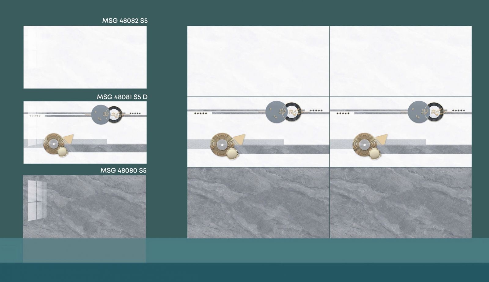 Gạch ốp tường nhà tắm 40x80 cmc bóng kiếng cao cấp