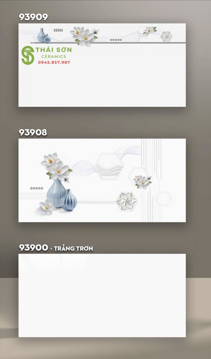 Gạch trắng trơn ốp tường 40x80 vitto hoàn mỹ