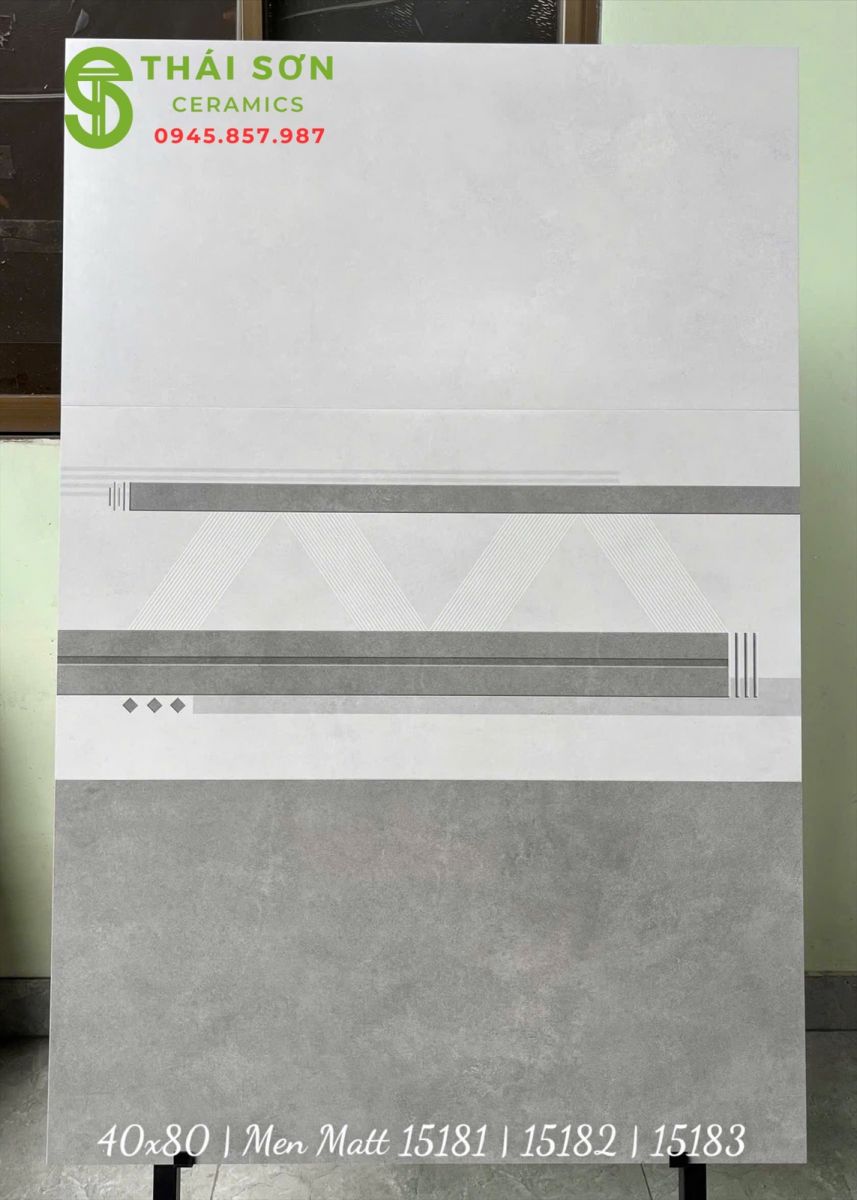 Gạch vitto hoàn mỹ 40x80 men mờ xám xi măng