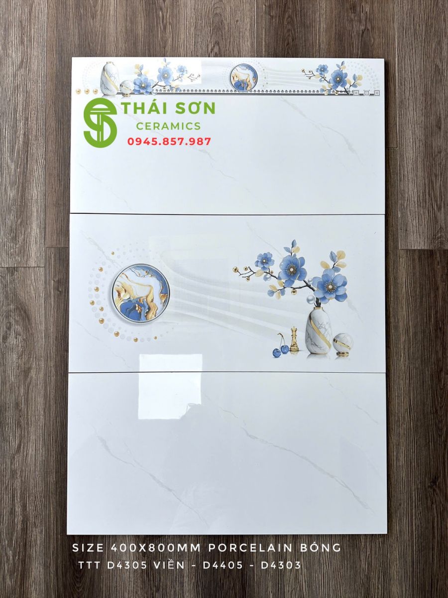 Gạch ốp tường takao 40x80 trắng vân mây bóng kiếng