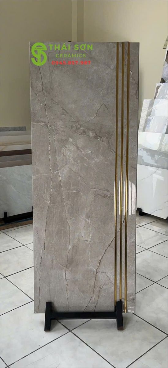 Gạch cầu thang 47x120 trung quốc màu xám nâu