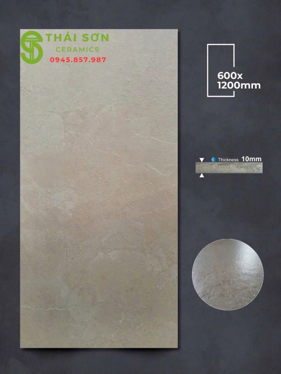 Gạch lát nền 60x120 apodio mờ tinh thể màu vàng kem