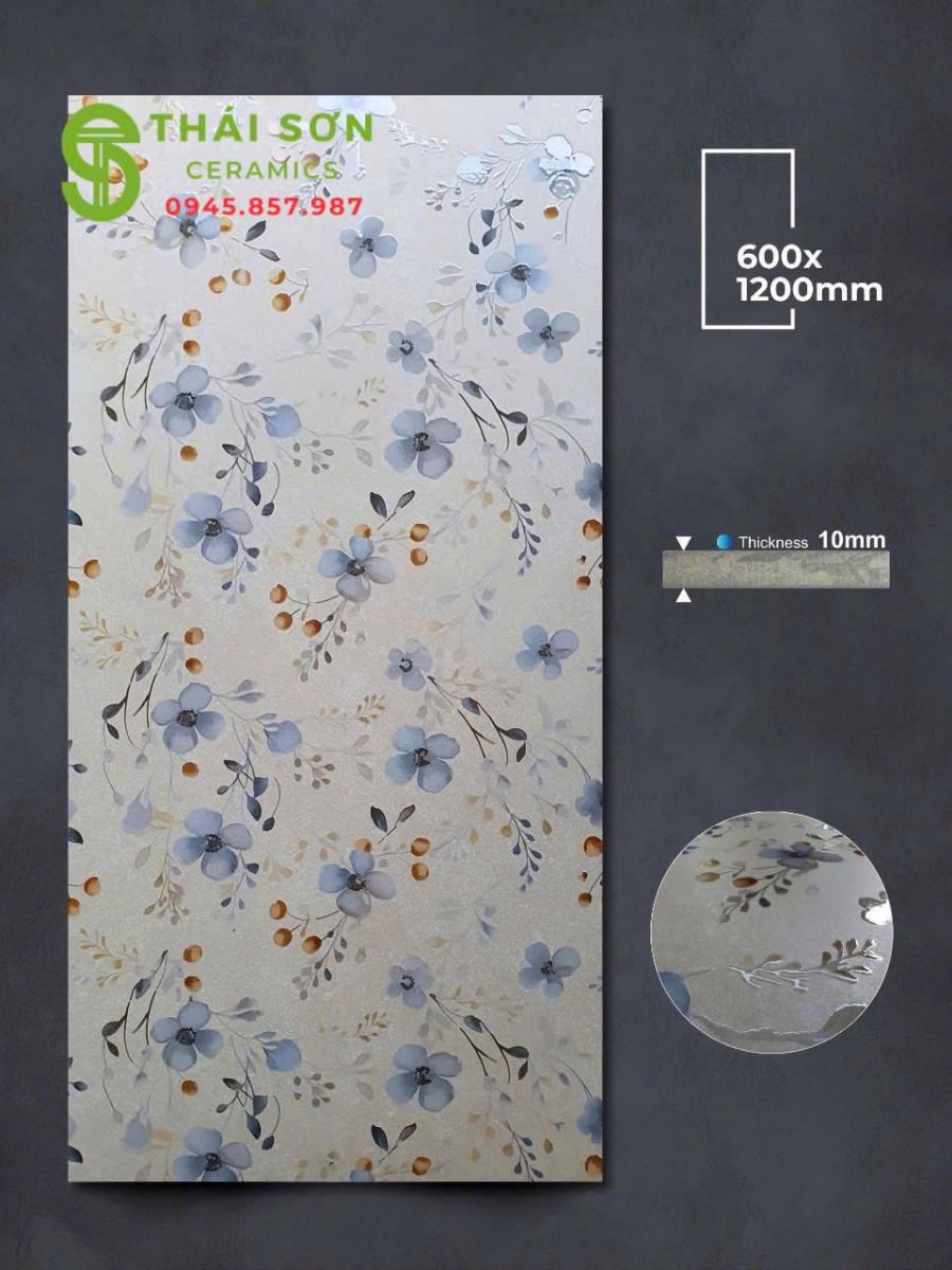 Gạch ốp lát 60x120 apodio hiệu ứng rải hạt hệ vân tự nhiên