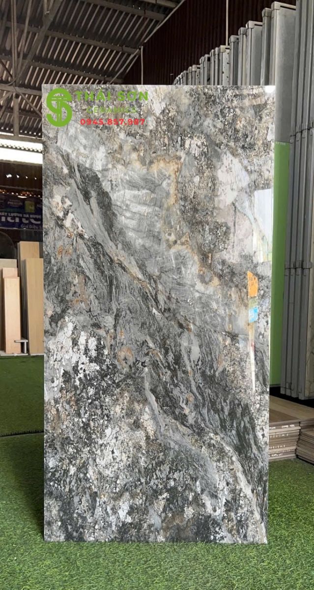 Gạch lát nền 60x120 catalan bóng kính vân đá marble