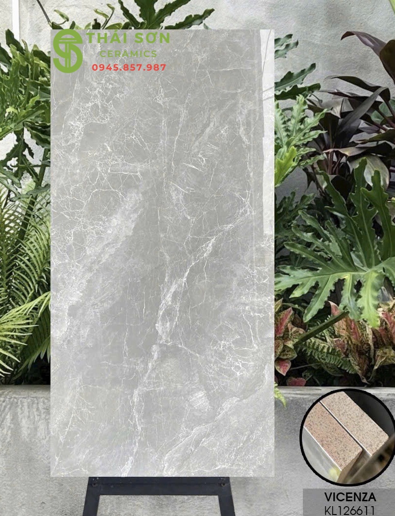 Gạch vicenza 60x120 bóng kiếng lát nền full body
