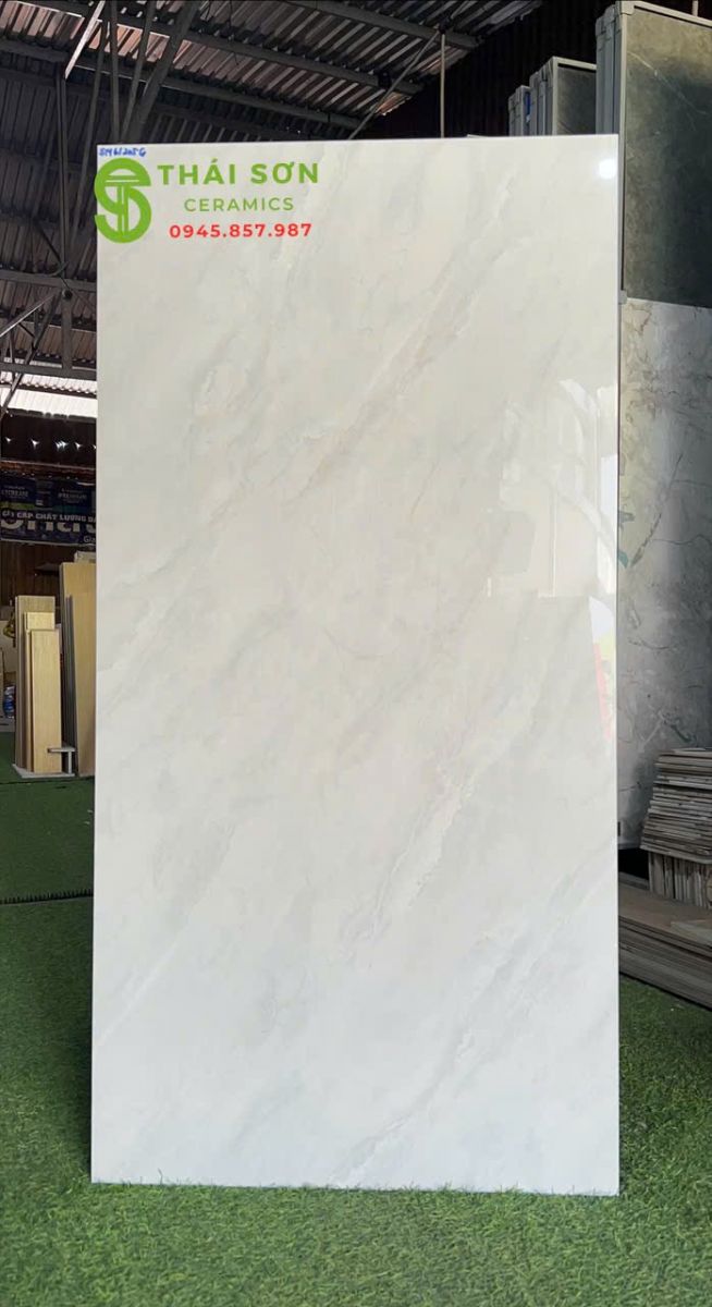 Gạch lát nền cmc bóng kiếng 60x120 xám vân đá