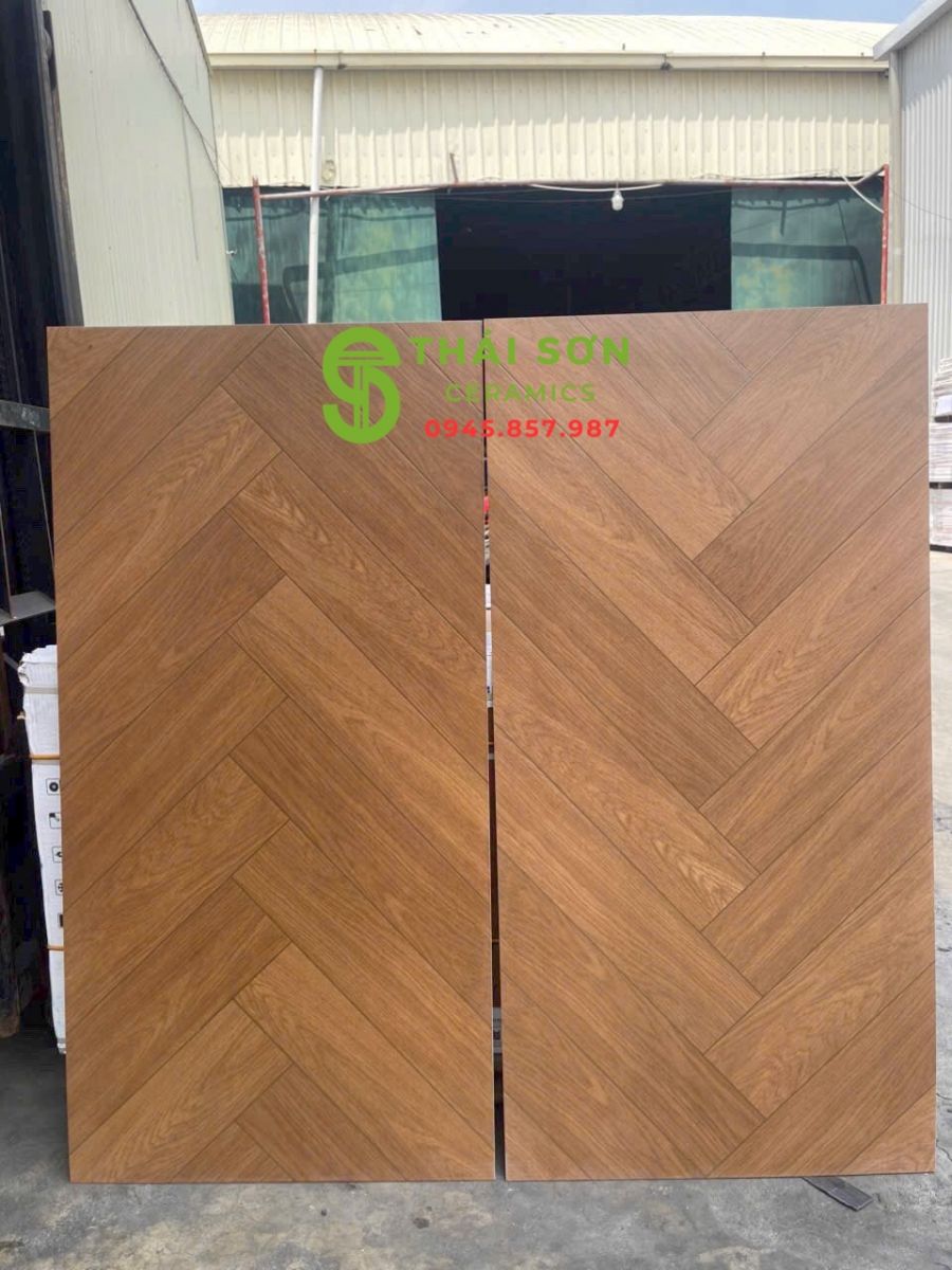 Gạch 60x120 giả gỗ vân xương cá trung quốc