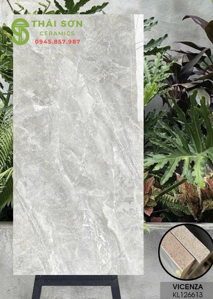 Gạch bóng kiếng vicenza 60x120 lát nền vân đá