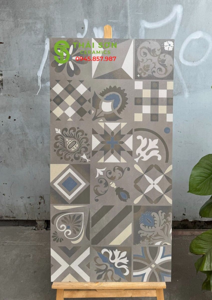 Gạch bông matt caving lát nền 60x120 ấn độ cao cấp