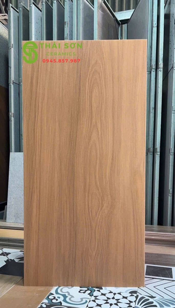 Gạch trung quốc 60x120 lát nền đá mờ màu nâu vân gỗ tự nhiên