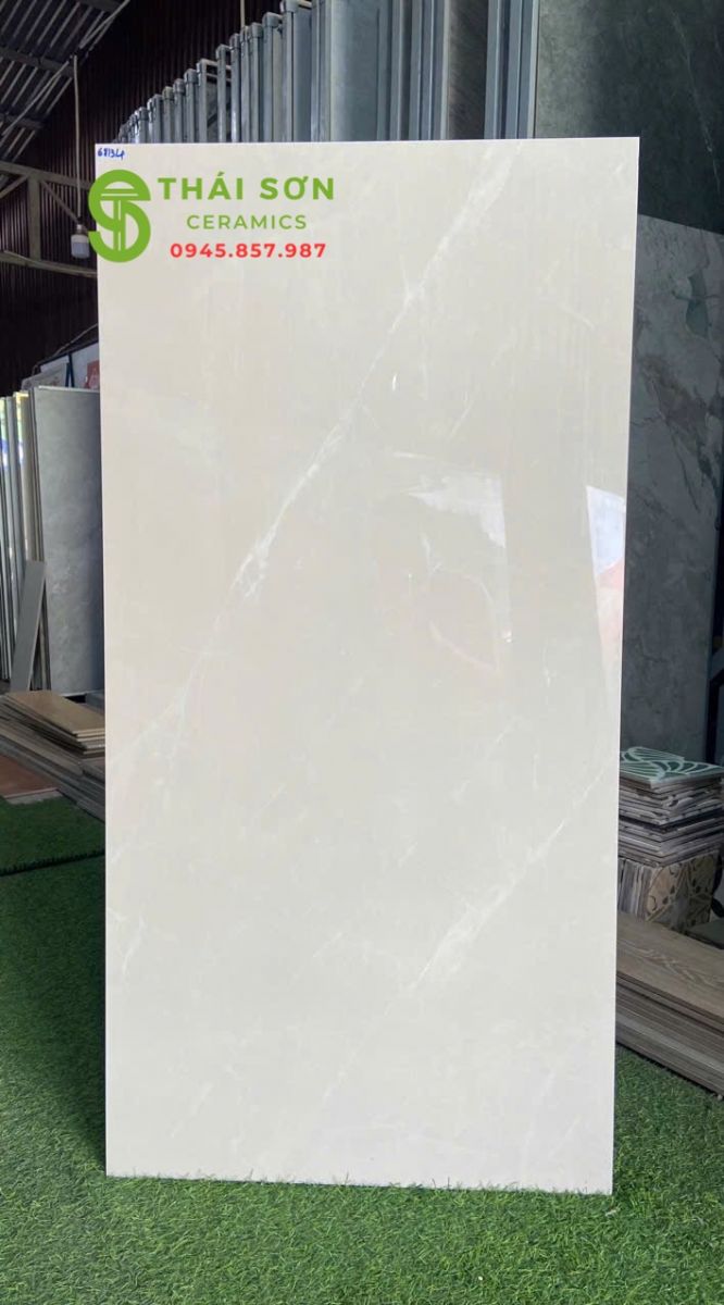 Gạch bóng kính 60x120 vicenza lát nền màu kem