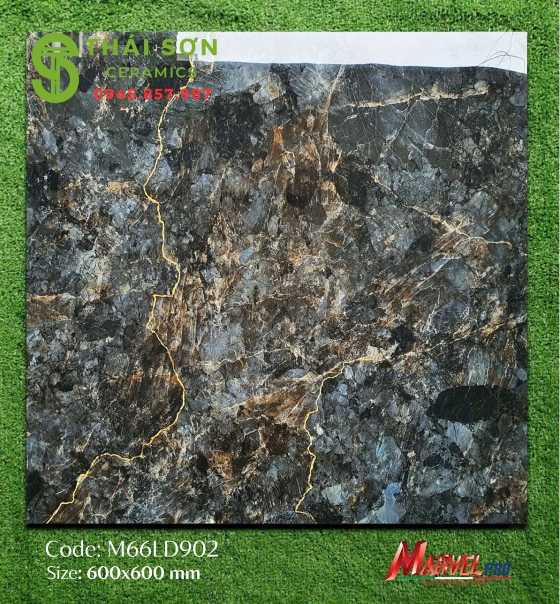 Gạch apodio màu xanh đen 60x60 siêu bóng lát nền nhà phố