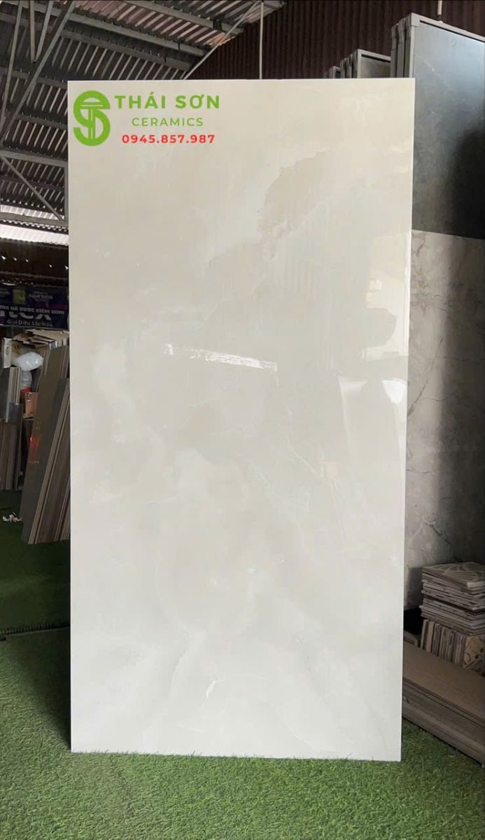 Gạch lát nền 80x160 bóng kiếng xám nhạt