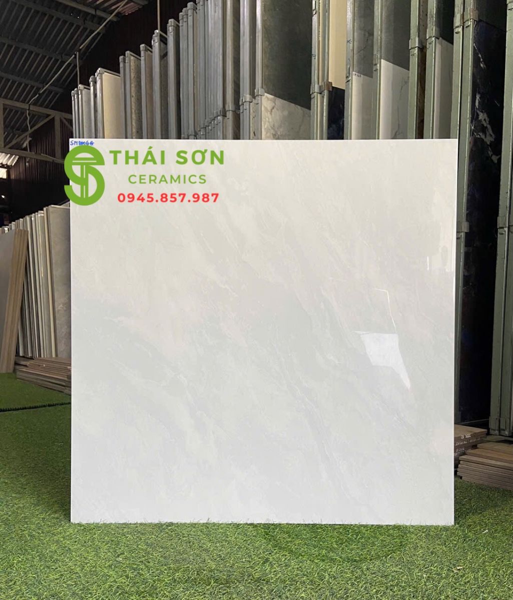 Gạch phương nam 80x80 bóng kiếng lát nền trung cư