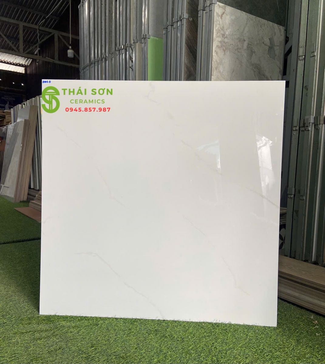 Gạch trắng mây bóng kính 80x80 lát nền toko