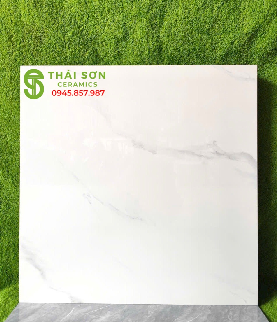 Gạch hà thanh bóng kiếng màu trắng 80x80 ốp lát