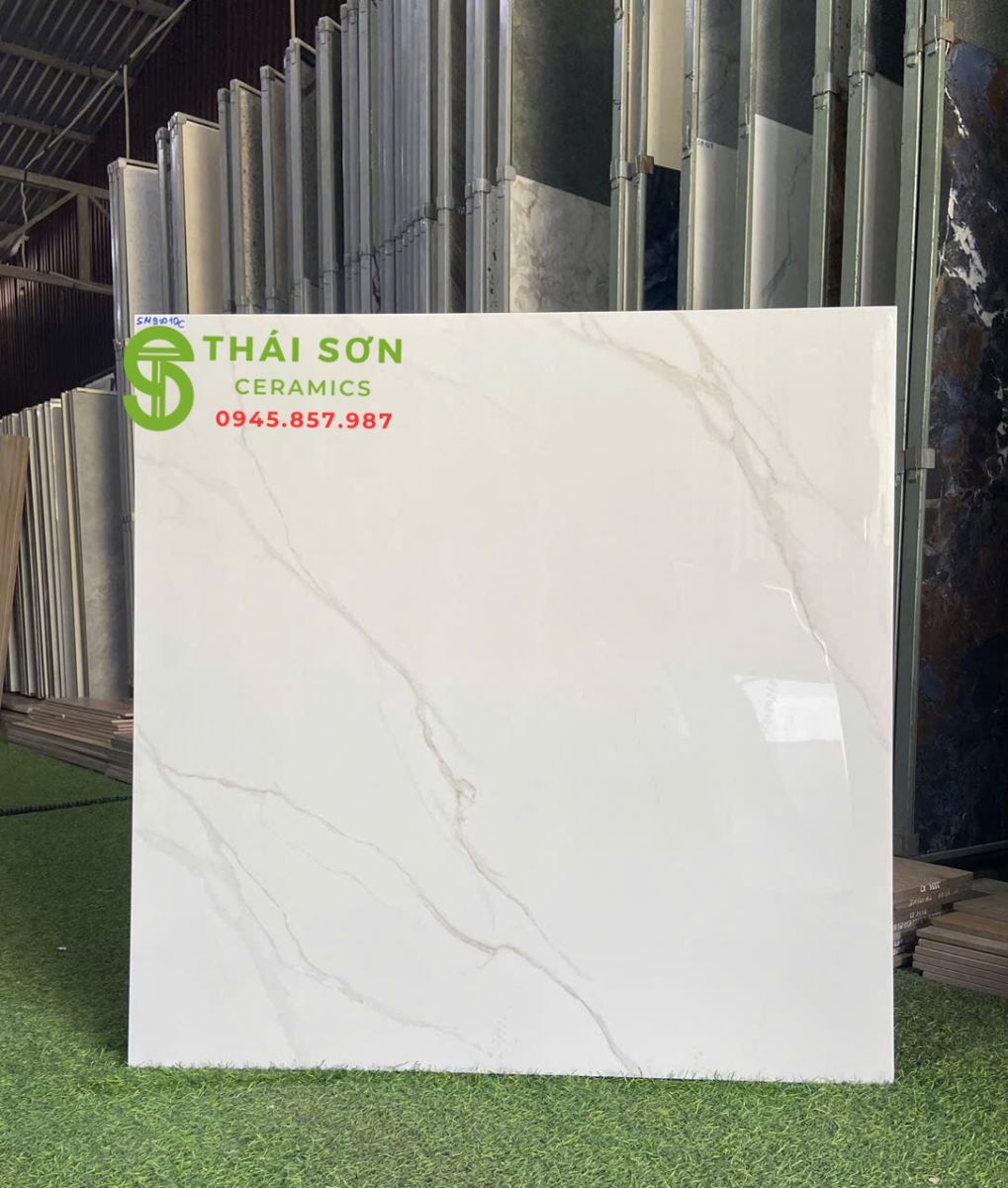 Gạch trắng vân mây catalan 80x80 bóng kiếng giá tốt