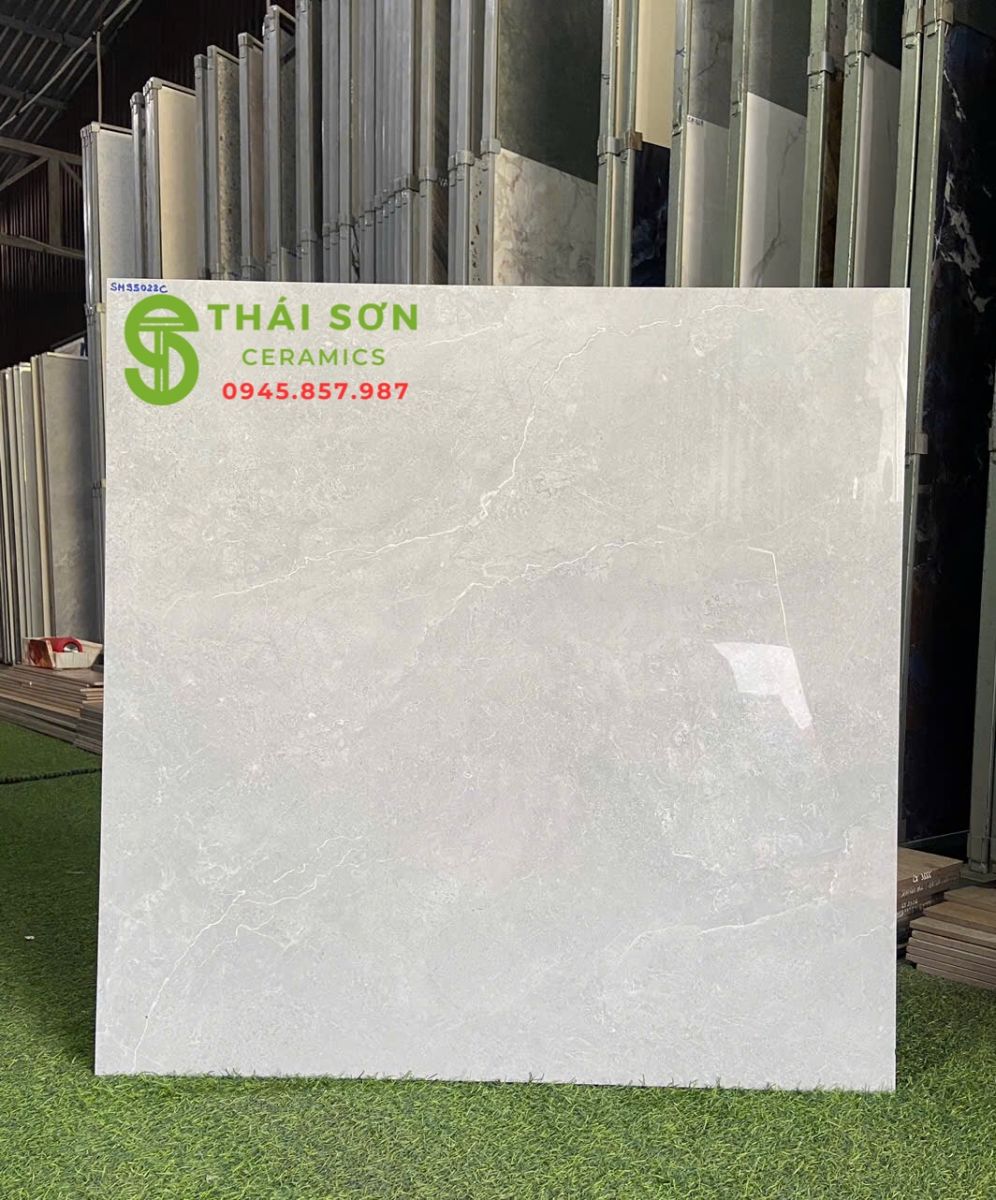 Gạch catalan màu xám bóng kiếng 80x80 lát nền nhà phố