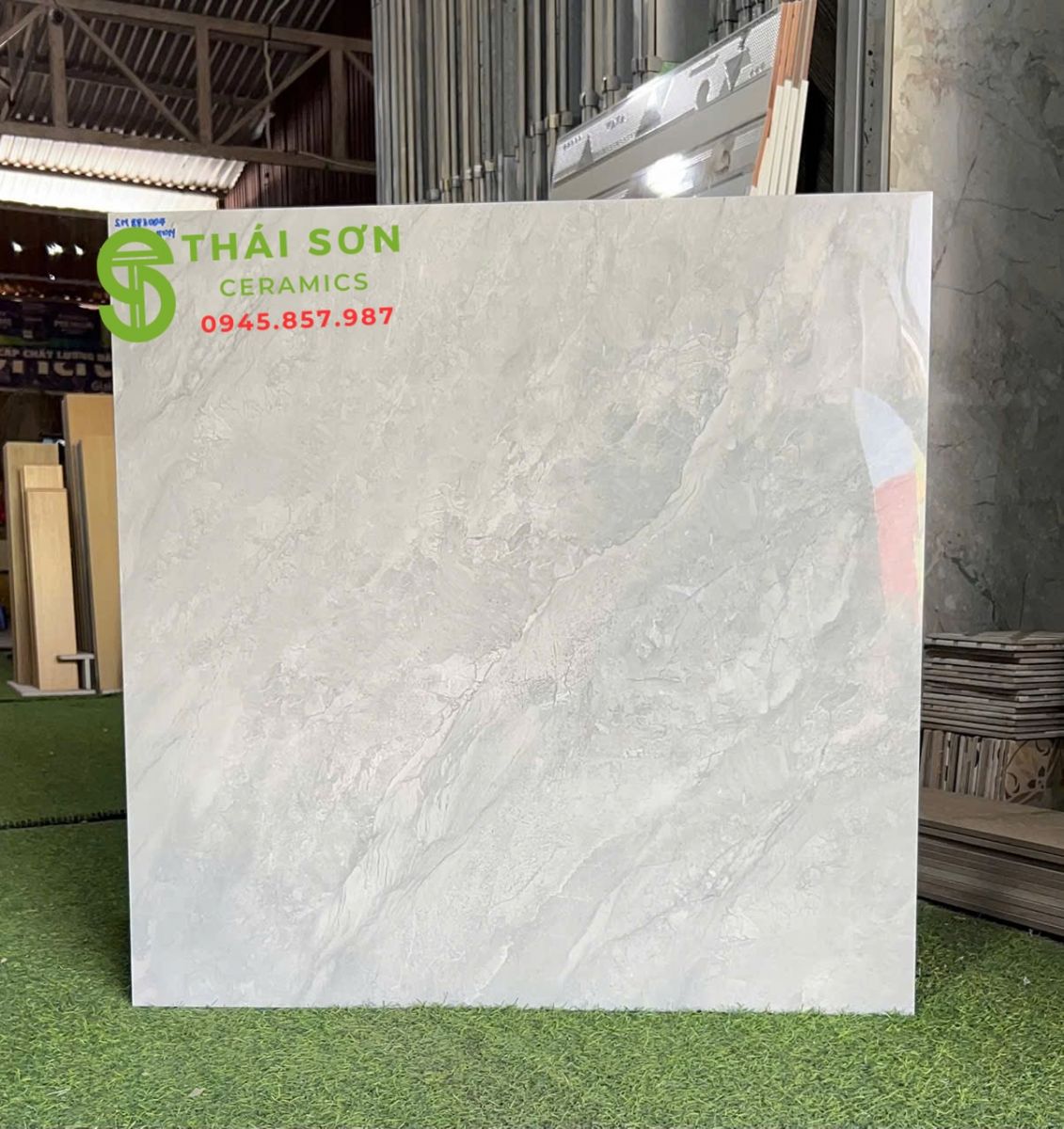 Gạch lát nền xám vân 80x80 takao bóng kiếng