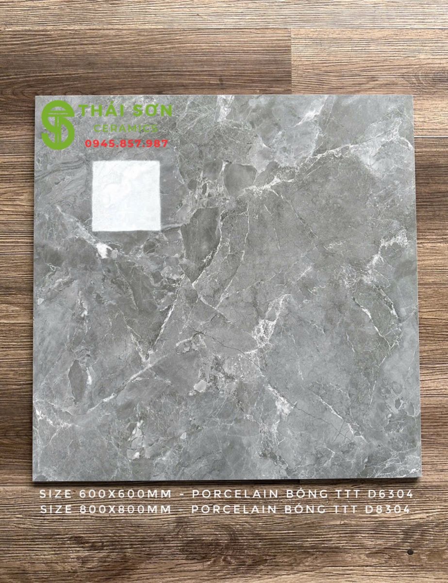 Gạch lát nền 80x80 takao bóng kính vân xám xanh