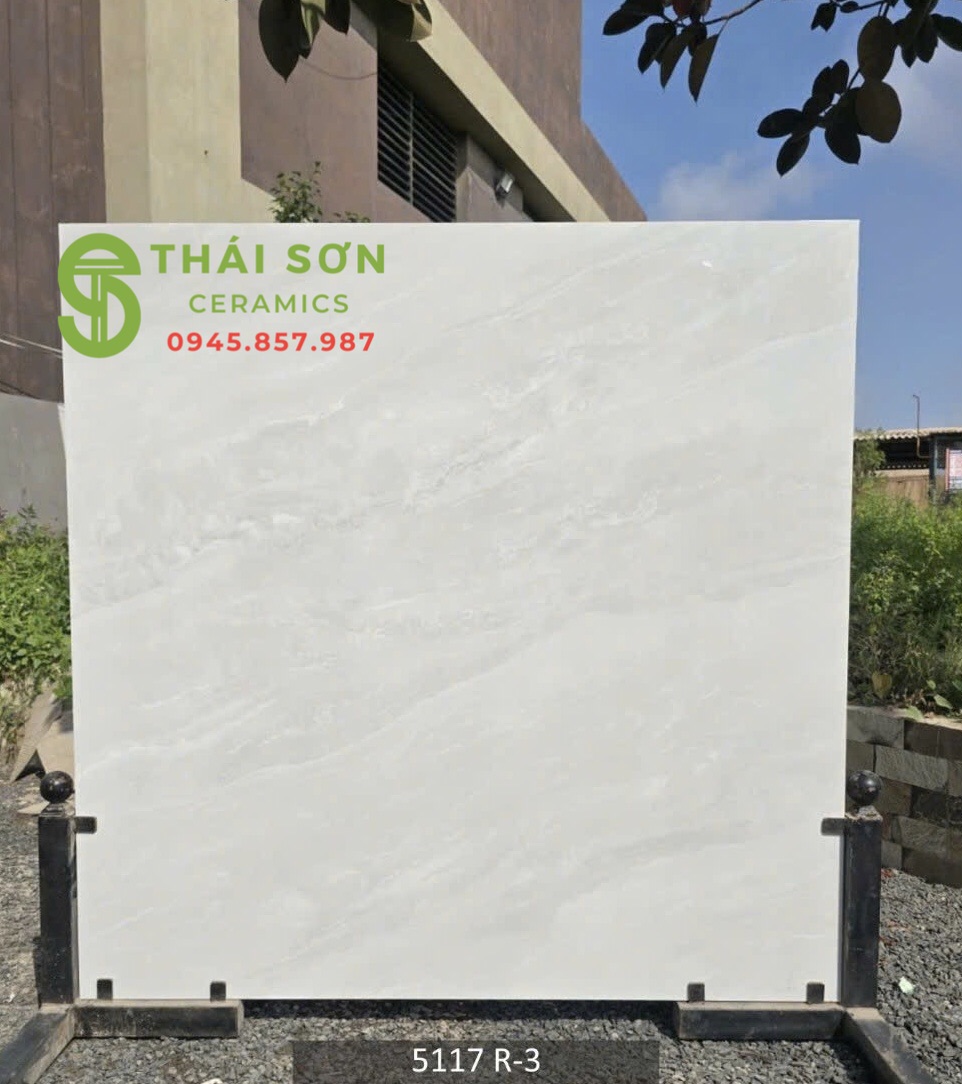 Gạch ấn độ 120x120 khổ lớn màu xám vân bóng kiếng