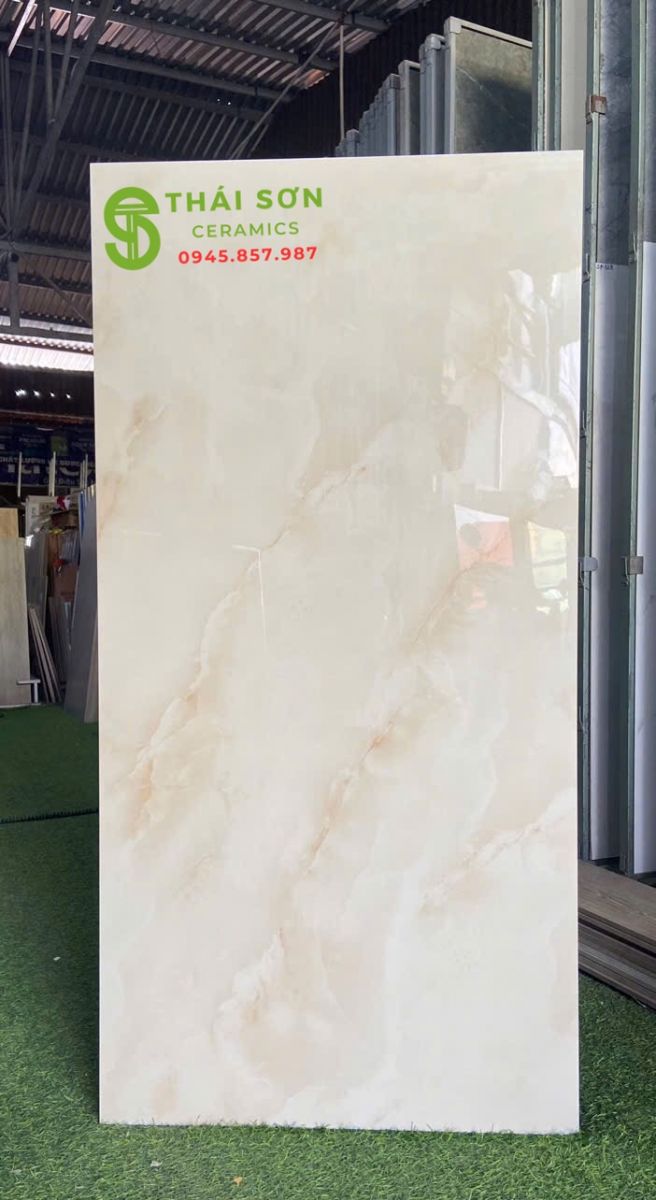 Gạch ấn độ vân đá vàng kem 60x120 khổ lớn ốp lát