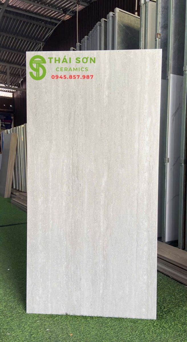 Gạch ấn độ 60x120 khổ lớn matt mờ màu xám vân đá