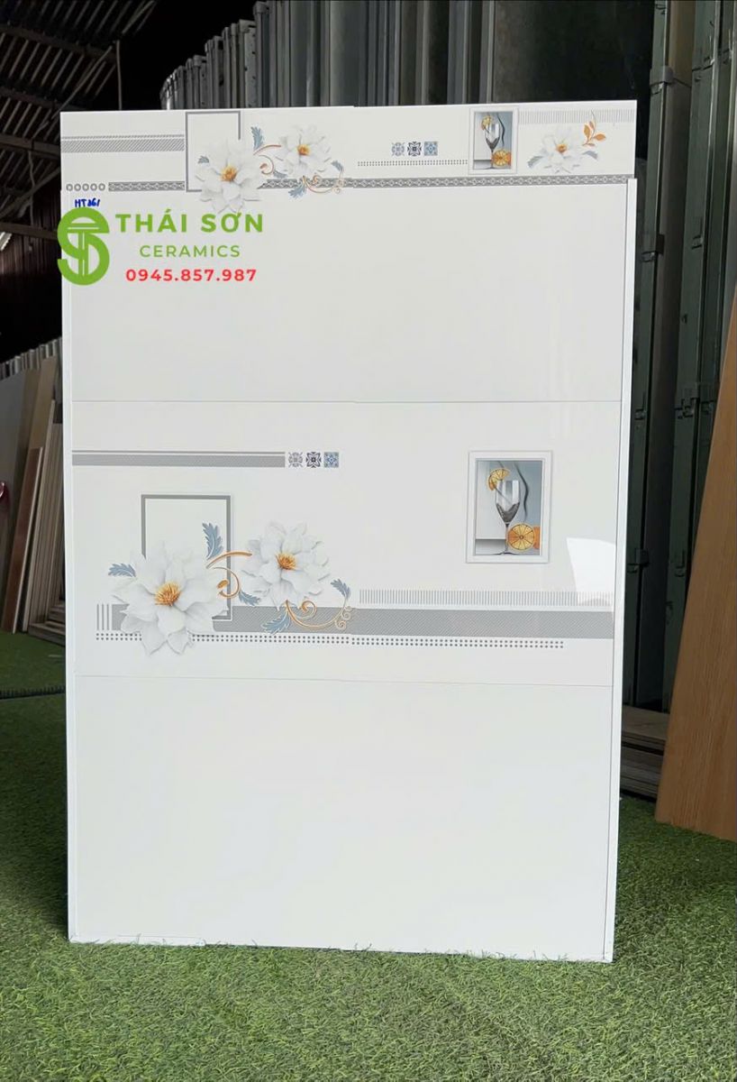 Gạch hà thanh 30x60 trắng tinh bề mặt siêu bóng