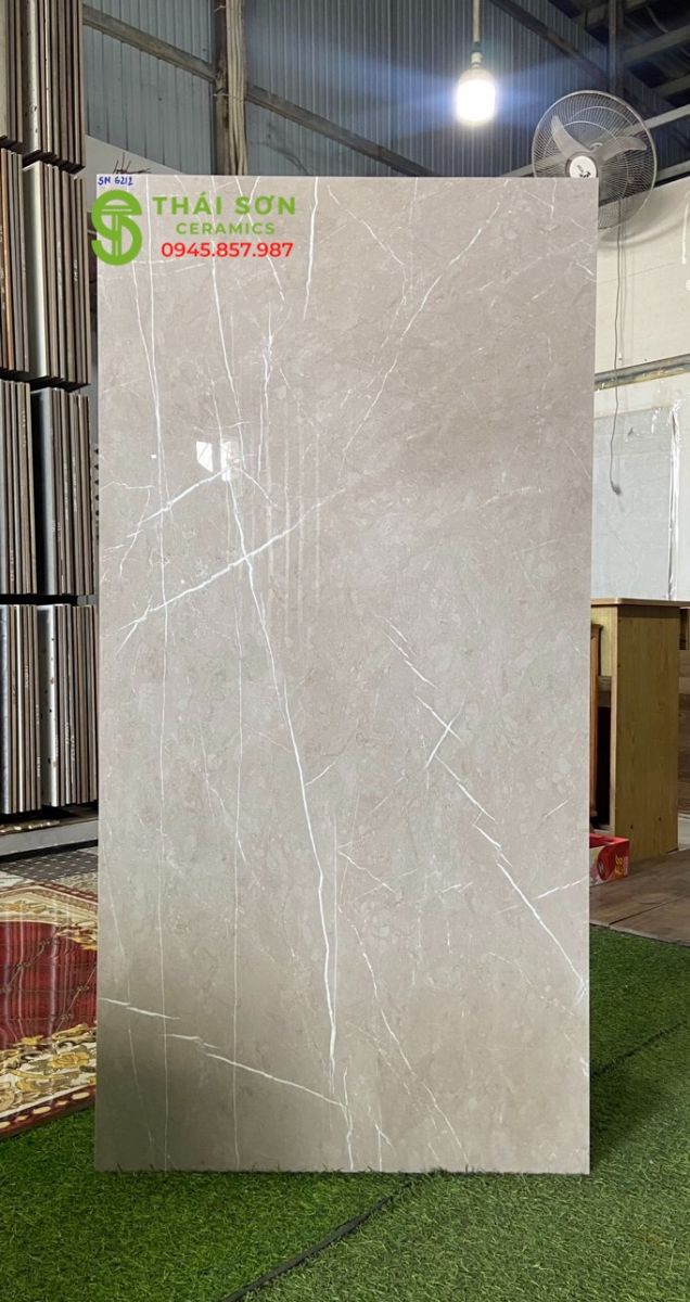 Gạch lát nền 60x120 ấn độ xám bóng