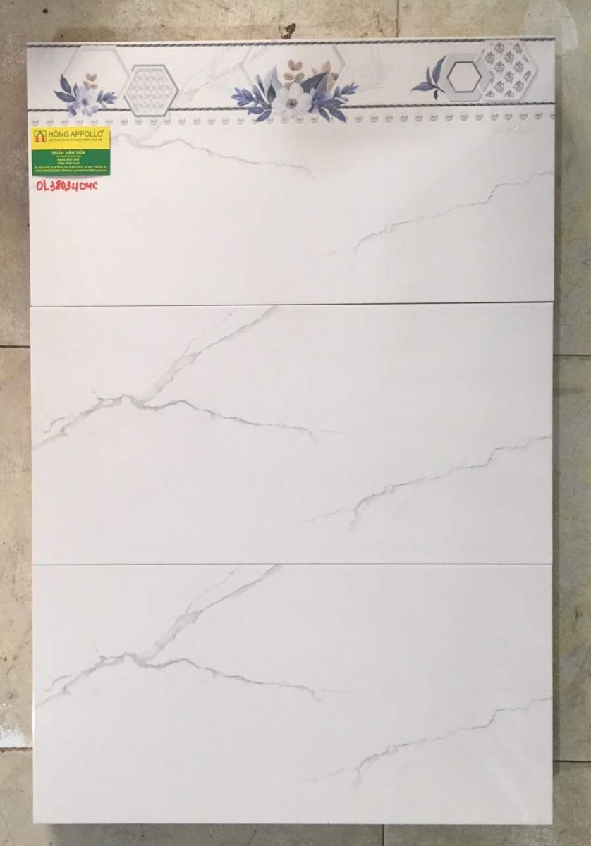 Gạch ốp tường 30x60 trắng mây