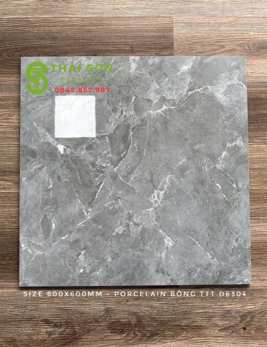 Gạch takao lát nền 60x60 màu xám xanh bóng kiếng