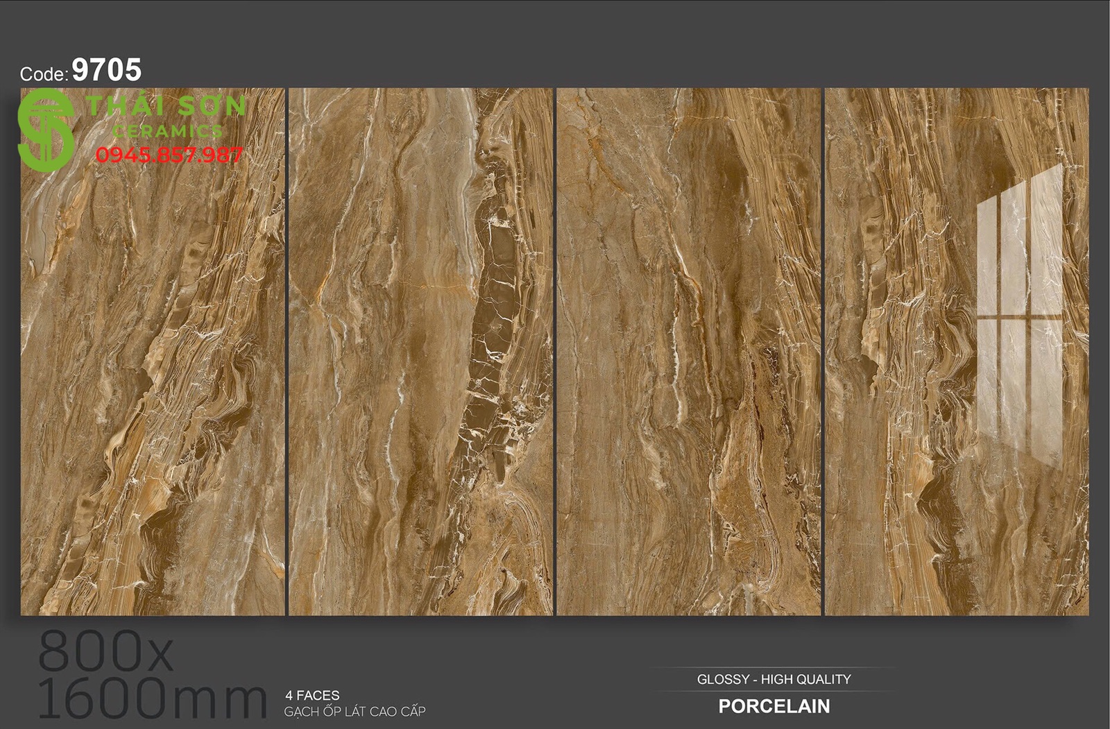 Gạch tasa siêu bóng 80x160 nâu vân đá cao cấp
