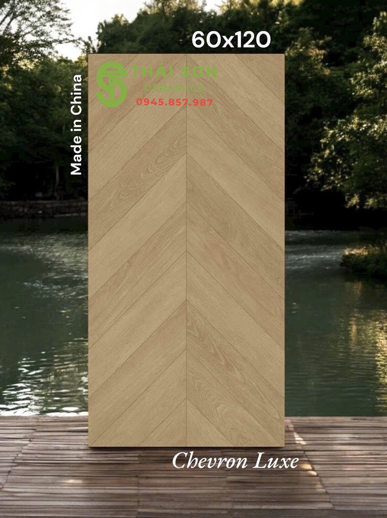 Gạch trung quốc xương cá 60x120 vân gỗ lát nền phòng ngủ