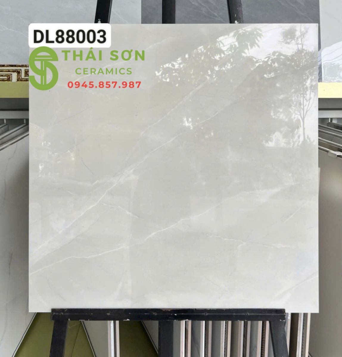 Gạch trung quốc 80x80 màu xám vân đá lát nền đẹp