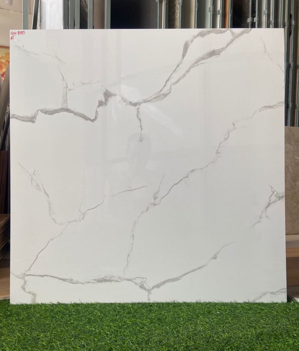 gạch trung quốc 80x80 trắng vân đậm