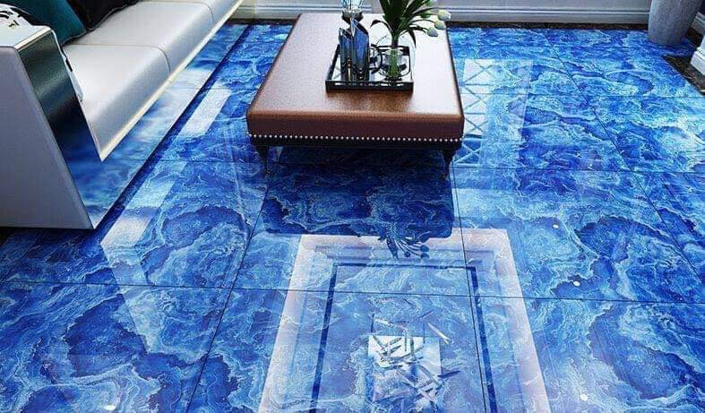 hình ảnh gạch lát nền xanh nước biển